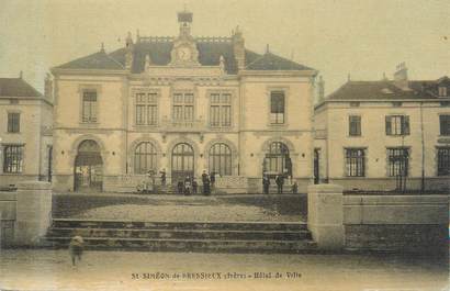 CPA FRANCE 38 "Saint Simeon de Bréssieux, hôtel de ville"