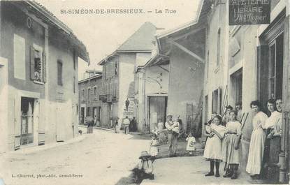 CPA FRANCE 38 "Saint Simeon de Bréssieux, la rue"