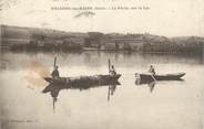 38 Isere CPA FRANCE 38 "Paladru Les Bains, la pêche sur le lac"