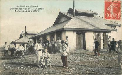 / CPA FRANCE 12 "Camp du larzac, derrière les cuisines"