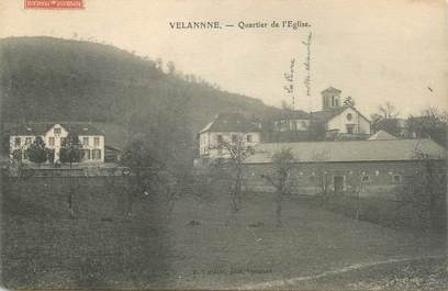 CPA FRANCE 38 "Velanne, quartier de l'église"