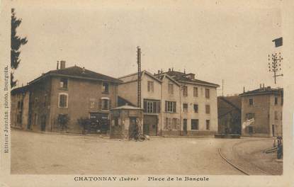 CPA FRANCE 38 "Chatonnay, place de la Bascule"