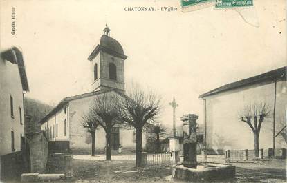 CPA FRANCE 38 "Chatonnay, l'église"