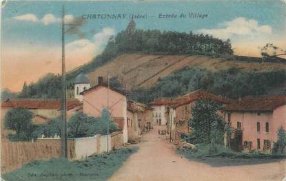 CPA FRANCE 38 "Chatonnay, entrée du village"