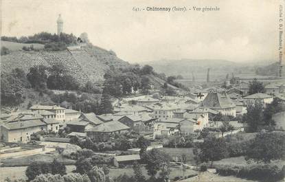 CPA FRANCE 38 "Chatonnay, vue générale "