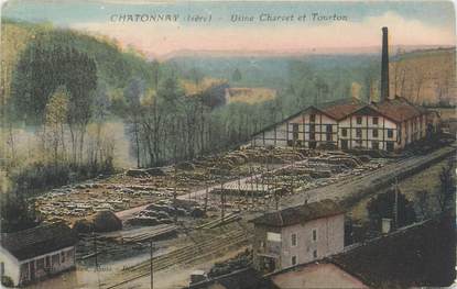 CPA FRANCE 38 "Chatonnay, usine Charvet et Tourton"