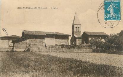 CPA FRANCE 38 "Villeneuve de Marc, l'église "