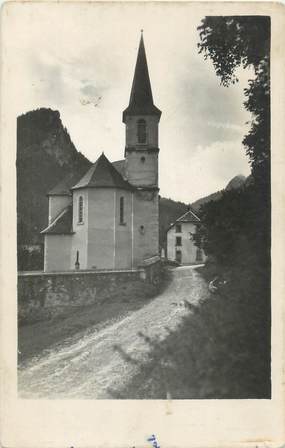 CPSM FRANCE 38 "Eglise et route de La Ruchère"
