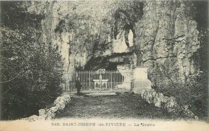 CPA FRANCE 38 "Saint Joseph de Rivière, la grotte"