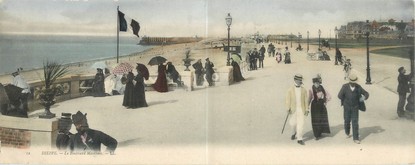 CPA PANORAMIQUE FRANCE 76 "Dieppe, le boulevard Maritime "