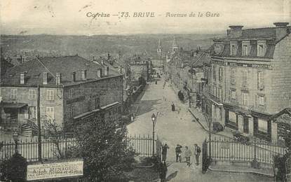 / CPA FRANCE 19 "Brive, av de la gare"