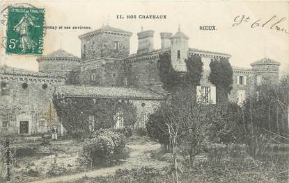 CPA FRANCE 07 "Rieux, château"