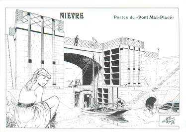 CPM FRANCE 58 "Nevers, portes du Pont Mal Placé"