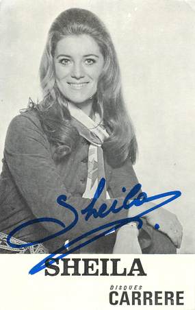 CPA AUTOGRAPHE / ARTISTE SHEILA