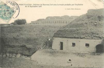 CPA FRANCE 25 "Fort de Montfaucon, intérieur du nouveau fort"