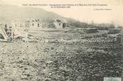 25 Doub CPA FRANCE 25 "Fort de Montfaucon, baraquement entre l'Ancien et le nouveau fort après l'explosion du 16 septembre 1906"