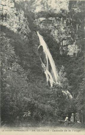 CPA FRANCE 01 "Cerdon, cascade de la Fouge"