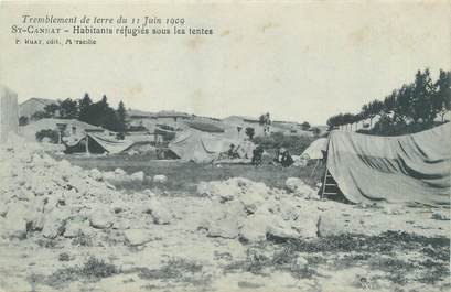 CPA FRANCE 13 "Saint Cannat, habitants réfugiés sous les tentes" / TREMBLEMENT DE TERRE