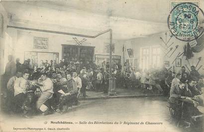 CPA FRANCE 88 "Neufchâteau, salle des récréations du 5è régiment de chasseurs"