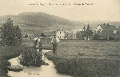CPA FRANCE 88 "Granges, une partie de pêche à la truite près du Pinchesté"