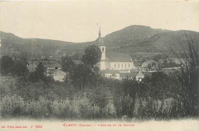 CPA FRANCE 88 "Clefcy, l'église et le centre"