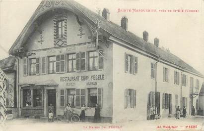 CPA FRANCE 88 "Sainte Marguerite près de Saint Dié, restaurant Charles Fégelé"