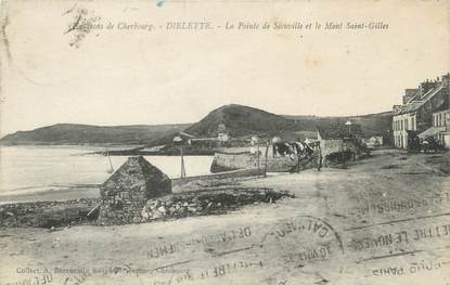 CPA FRANCE 50 "Dielette, la pointe de Siouville et le mont Saint Gilles"