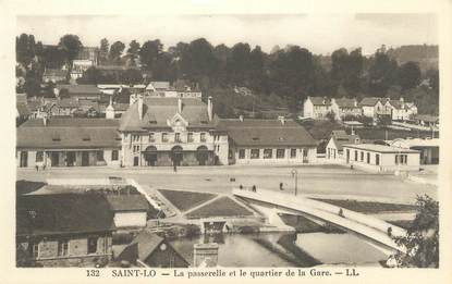 CPA FRANCE 50 "Saint Lo, la passerelle et le quartier de la gare"