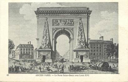 CPA FRANCE 75008 "Ancien Paris, la porte Saint Denis sous Louis XVI"