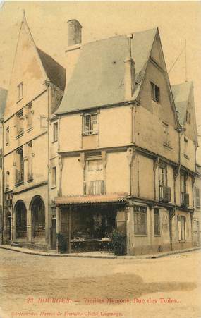 CPA FRANCE 18 "Bourges, vieilles maisons, rue des Toiles"