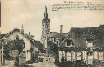 CPA FRANCE 89 "Vallery, la montée de l'église"