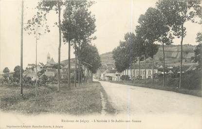 CPA FRANCE 89 "Arrivée à Saint Aubin sur Yonne"