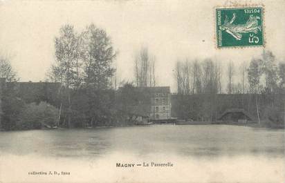 CPA FRANCE 89 "Magny, la passerelle"