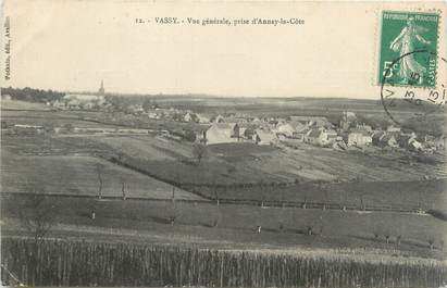 CPA FRANCE 89 "Vassy, vue générale prise d'Annay la Côte"