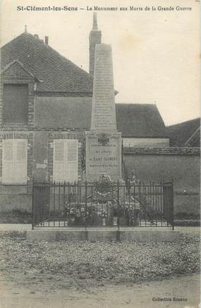 CPA FRANCE 89 "Saint Clément, le monument aux morts"