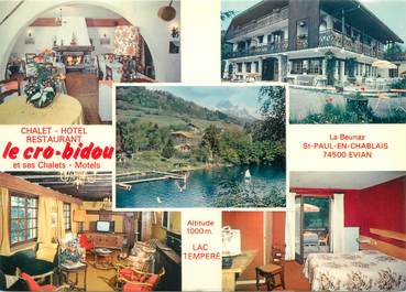 CPSM FRANCE 74 "Saint Paul en Chablais, chalet hôtel restaurant le Cro Bidou"