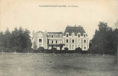 CPA FRANCE 89 "Villeneuve Saint Salves, le château"