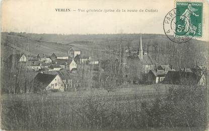 CPA FRANCE 89 "Verlin, vue générale" / CACHET AMBULANT