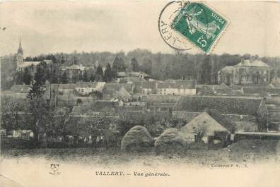 CPA FRANCE 89 "Vallery, vue générale"