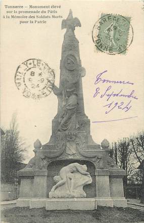 CPA FRANCE 89 "Tonnerre, monument aux morts"