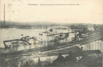 CPA FRANCE 89 "Tonnerre, vue panoramique des inondations"