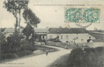 CPA FRANCE 89 "Sougères en Puisaye, rue du Puits Neuf"