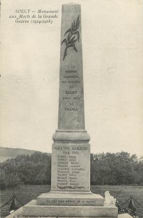 CPA FRANCE 89 "Soucy, monument aux morts"