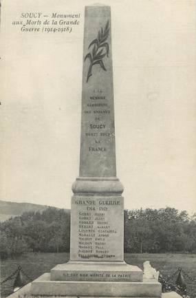 CPA FRANCE 89 "Soucy, monument aux morts"