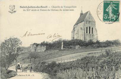 CPA FRANCE 89 "Saint Julien du Sault, chapelle de Vauxguillain"
