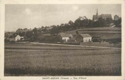 CPA FRANCE 89 "Saint Agnan, vue d'Ouest"