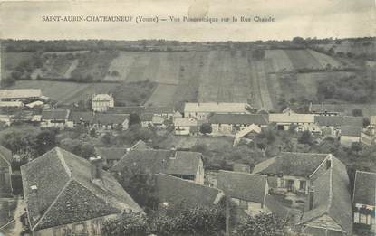 CPA FRANCE 89 "Saint Aubin Châteauneuf, vue panoramique sur la rue Chaude"