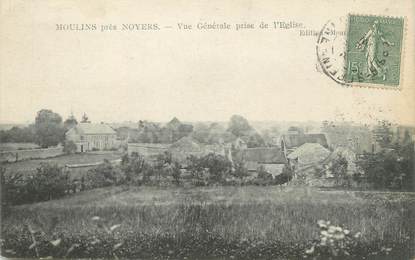 CPA FRANCE 89 "Moulins, vue générale près de l'église"
