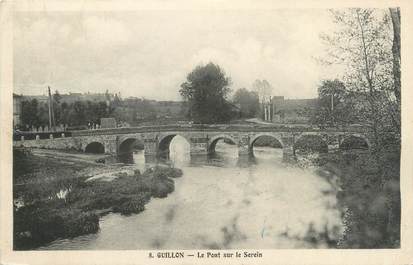 CPA FRANCE 89 "Guillon, le pont sur le Serein"