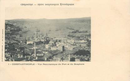 CPA TURQUIE "Constantinople, vue panoramique du port et du Bosphore"